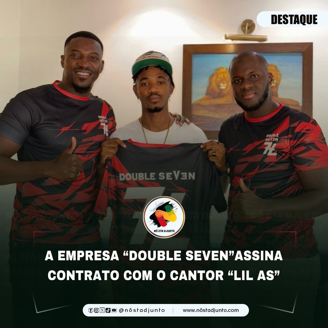 A EMPRESA “DOUBLE SEVEN”ASSINA CONTRATO COM O CANTOR “LIL AS”